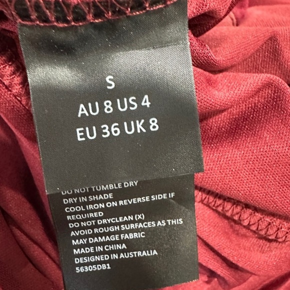 Bardot Aliyah Dress in Burgundy - Picture 3 of 13